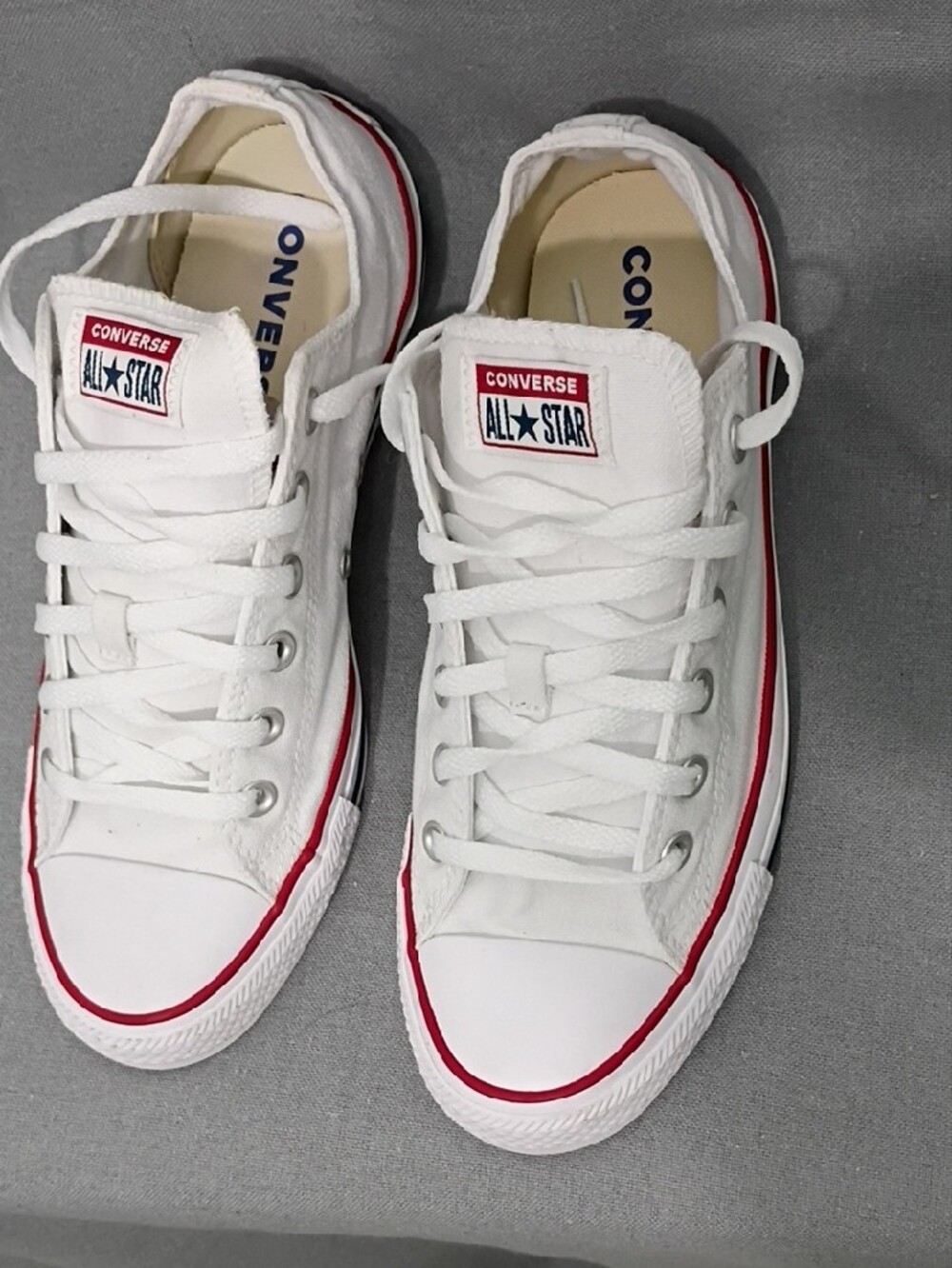 Converse All Star Classic Unisex White Low Top Sneakers Size Men's 8 / Wm's 10 - Picture 3 of 16